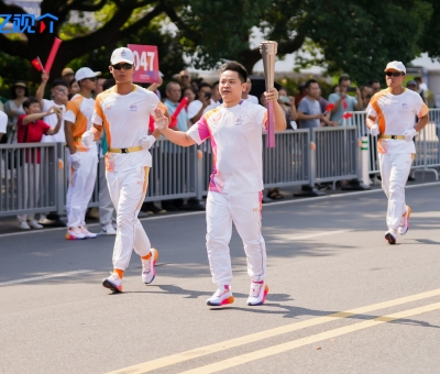 這名亞運(yùn)會(huì)火炬手來自江西九江