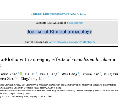 靈芝抗衰老最新研究 - 南開大學(xué)、仙客來等在《Ethnopharmacology》上發(fā)表論文